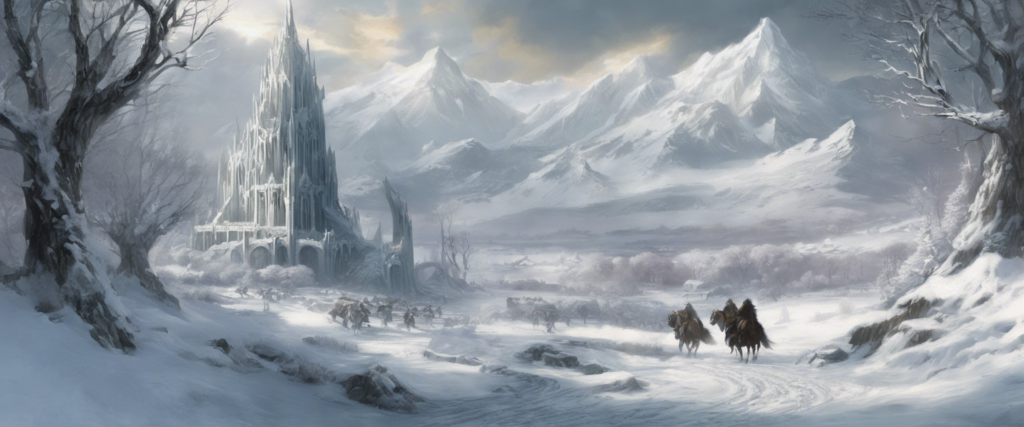 LOTRO - Minas Tirith in inverno sotto la neve